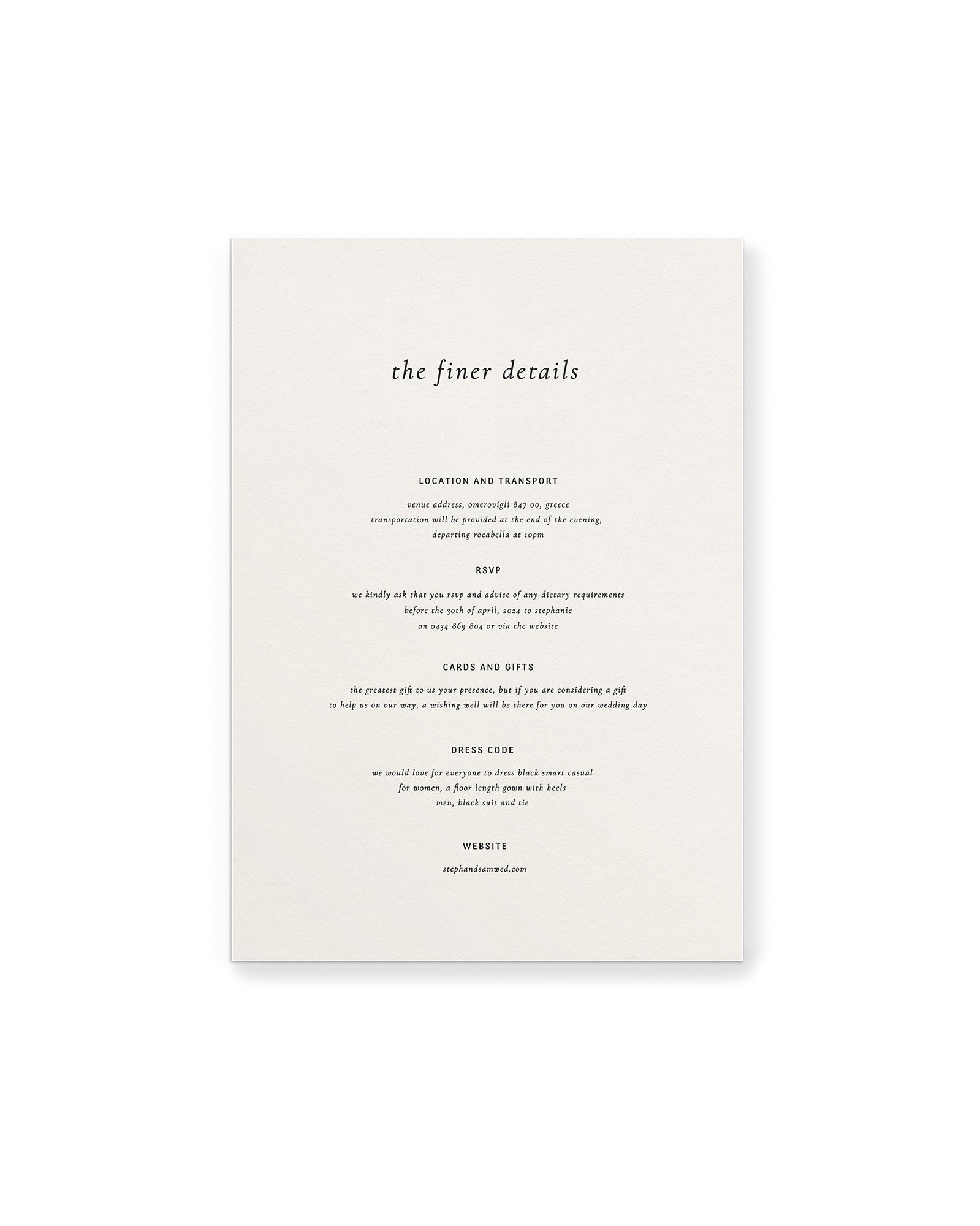 Theodore Details Card