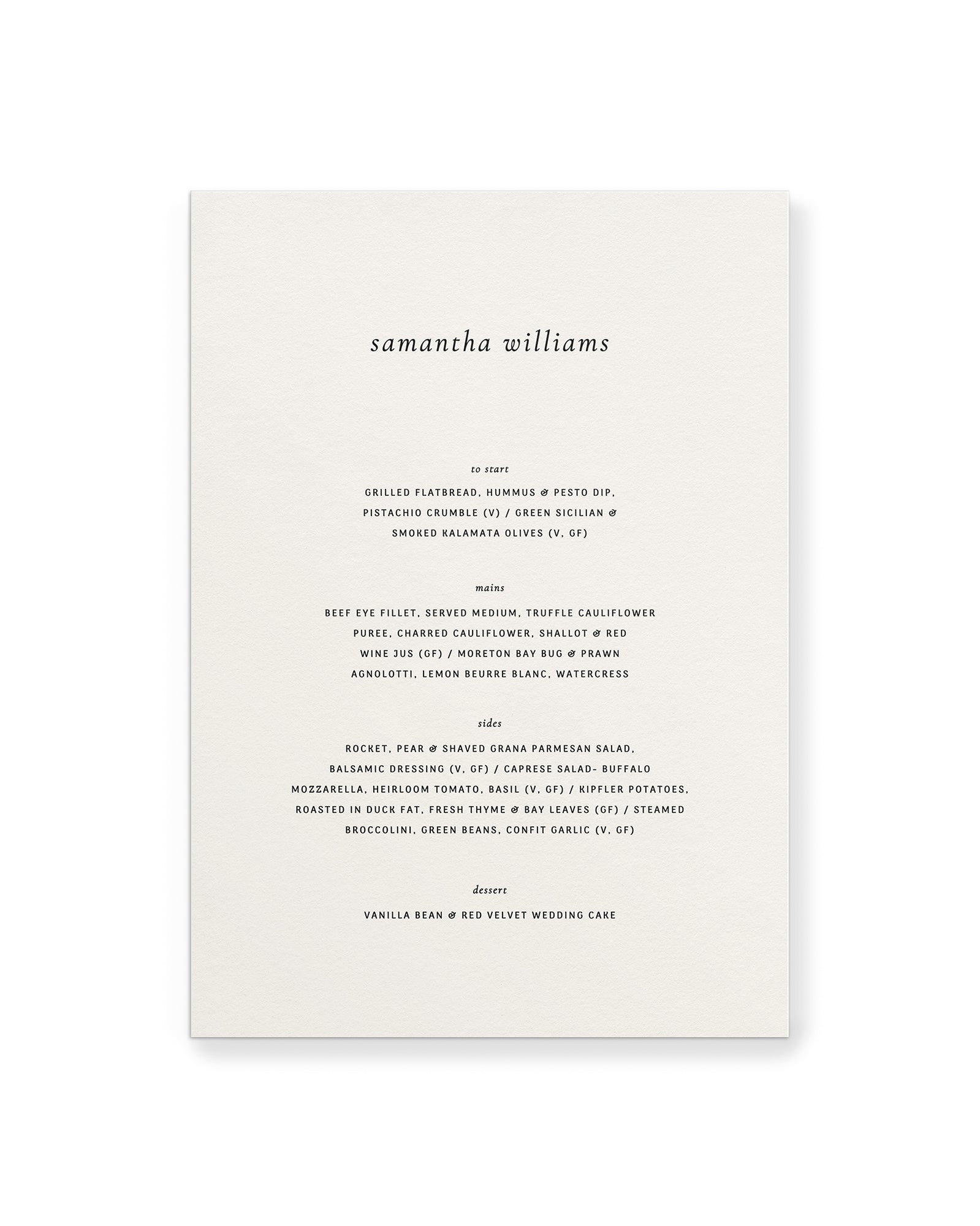 Theodore Menu