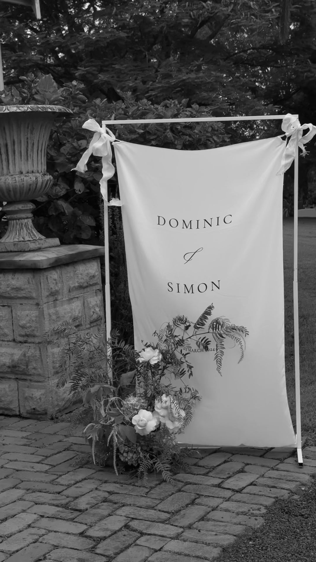 Fabric Welcome Sign